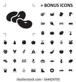 bean icon illustration isolated vector sign symbol