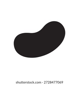 Icono de frijol sobre fondo blanco