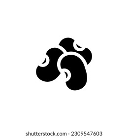 bean icon vector graphic with colors