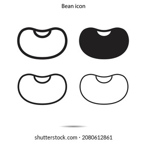 Bean icon vector illustration graphic on background