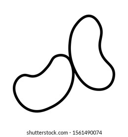 Bean icon vector illustration logo template for many purpose.Isolated on white background