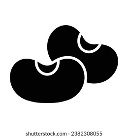 Bean icon vector on trendy design