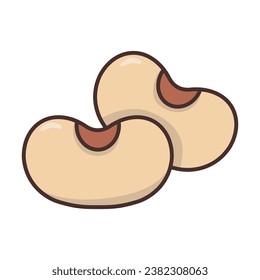 Bean icon vector on trendy design