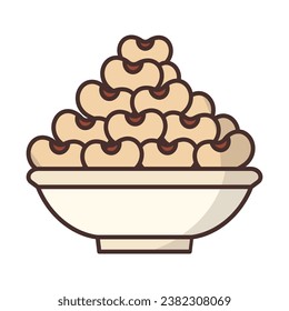 Bean icon vector on trendy design