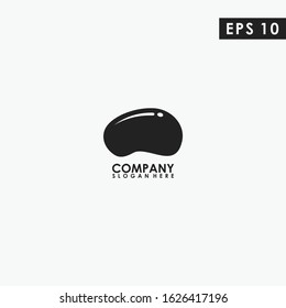 Bean Logo Design Vector Template. Modern Design. Vector Illustration.