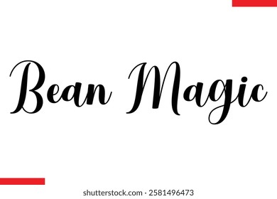 Bean Magic Coffee typography text