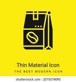 Bean minimal bright yellow material icon