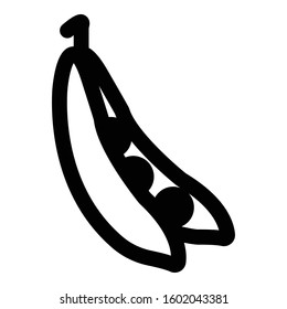 
Bean Outline bold Vector Icon which can be easily modified or Edited
