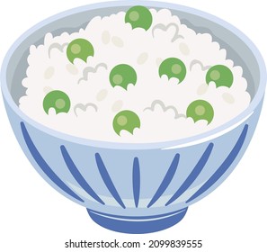 Bean rice served in a bowl