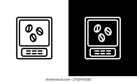 Diseño de conjunto de iconos blancos de escala de frijoles