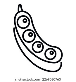 Bean seasonal allergy icon outline vector. Person disease. Sick summer
