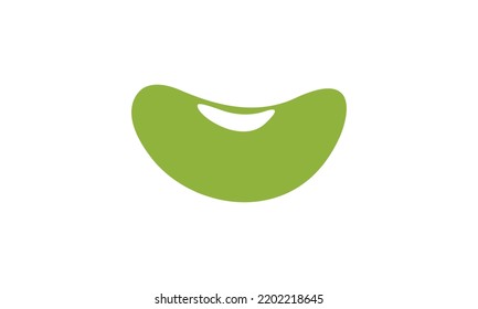 Bean Seed Leaf Nature Logo Vector Stock Vector (Royalty Free ...