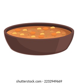 Bean soup icon cartoon vector. Chinese festival. New year