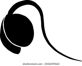 Bean Sprout Icon, True Black Icon