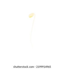 Bean sprout illustration free template