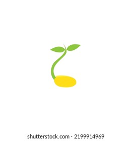 Bean sprout illustration free template