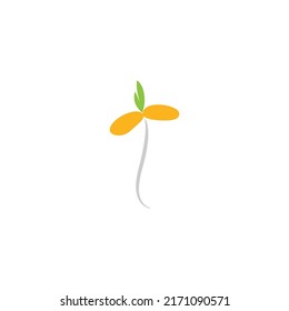 Bean Sprouts Icon Illustration Design