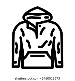 bean streetwear cloth fashion line icon vector. bean streetwear cloth fashion sign. isolated contour symbol black illustration