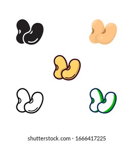 bean vector icon vegetable and fruit