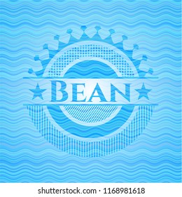 Bean water wave style emblem.