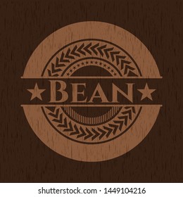 Bean wooden signboards. Vector Illustration.