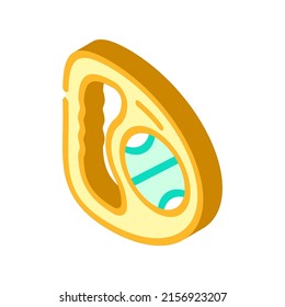 beanbag accessory isometric icon vector. beanbag accessory sign. isolated symbol illustration