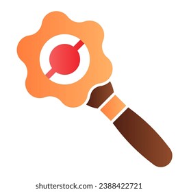 Beanbag flat icon. Baby rattle color icons in trendy flat style. Attention toy gradient style design, designed for web and app. Eps 10