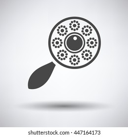 Beanbag icon on gray background, round shadow. Vector illustration.