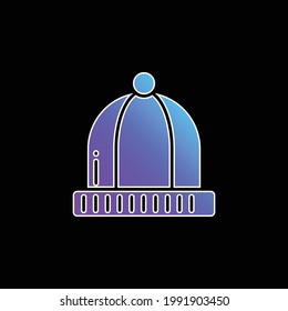 Beanie blue gradient vector icon