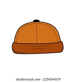 Beanie cap hat vector illustration icon