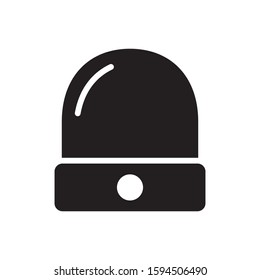 Beanie cap, winter hat icon in trendy flat style design. Vector graphic illustration. Suitable for website design, logo, app, and ui. Editable vector stroke. EPS 10.