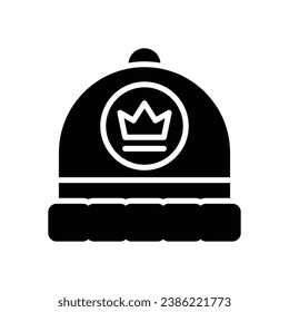 beanie glyph icon. vector icon for your website, mobile, presentation, and logo design.