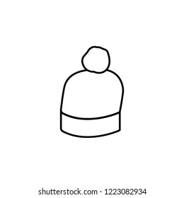 beanie hat icon. Element of hat icon for mobile concept and web apps. Thin line beanie hat icon can be used for web and mobile