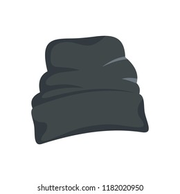 Beanie hat icon. Flat illustration of beanie hat vector icon for web design