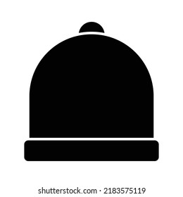 Beanie Hat Icon Full Black Suitable Stock Vector (Royalty Free ...