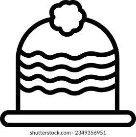 Beanie Hat Pompon Outline Icon