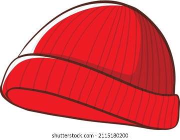 A Beanie Hat Vector Illustration