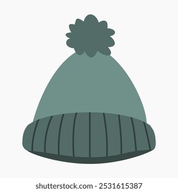 Ilustração de vetor de chapéu de gorro isolada no fundo branco