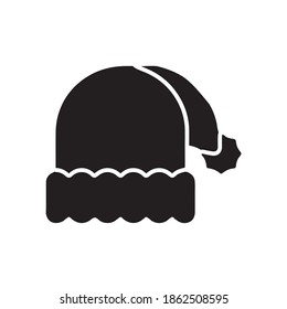Beanie Hat for Winter Season glyph icon
