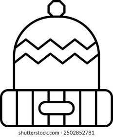 Diseño de icono de gorro para uso personal y comercial