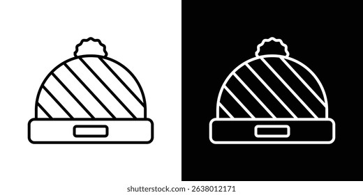 Beanie icon Graphic vector set for ui design