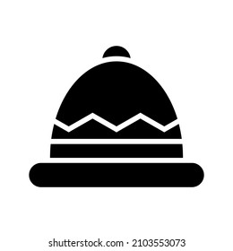 Beanie icon isolated on white background