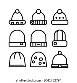 beanie icon or logo isolated sign symbol vector illustration - Collection of high quality black style vector icons
