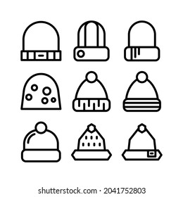 beanie icon or logo isolated sign symbol vector illustration - Collection of high quality black style vector icons
