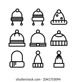 beanie icon or logo isolated sign symbol vector illustration - Collection of high quality black style vector icons
