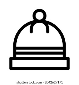 beanie icon or logo isolated sign symbol vector illustration - high quality black style vector icons
