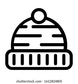 Beanie Icon Logo Vector Symbol