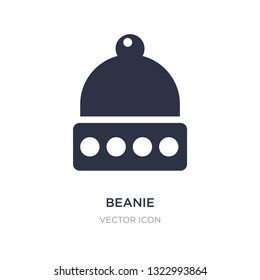 beanie icon on white background. Simple element illustration from Season concept. beanie sign icon symbol design.
