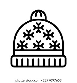 Beanie icon set style collection