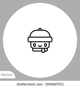 Beanie icon sign vector,Symbol, logo illustration for web and mobile